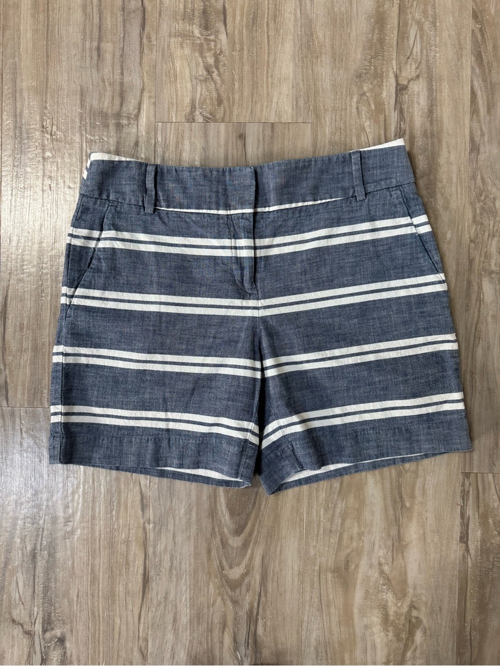 LOFT Chambray and White Striped Women’s Shorts